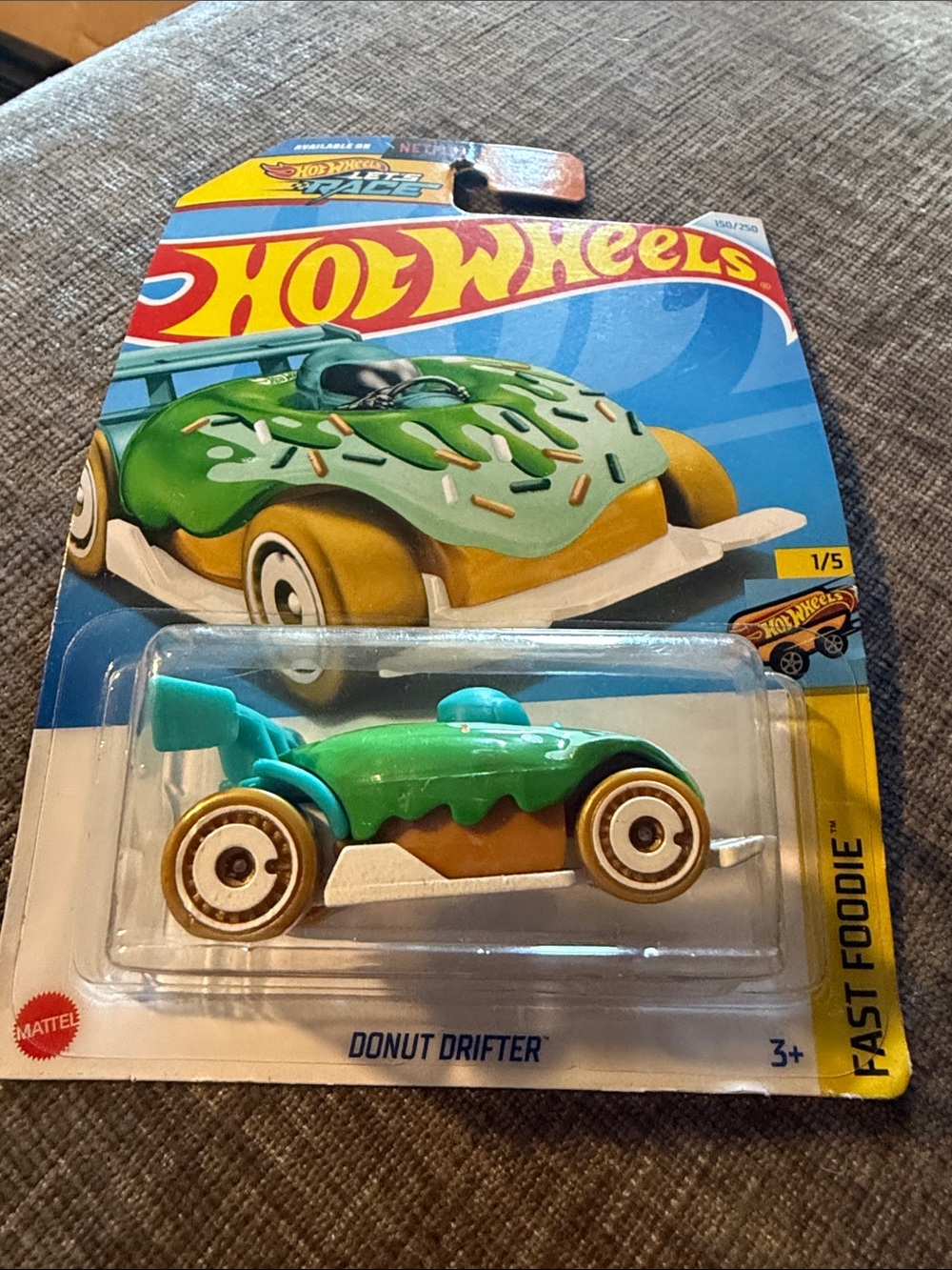 Hot‎ Wheels Donut Drifter Fast Foodie 1/5 Green Donut Car